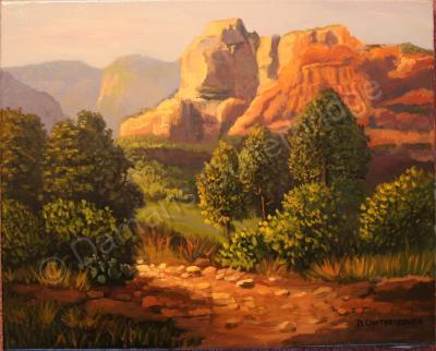 Landscape - Canyon - Western Us - Oil On Canvas