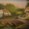Country Cottages - Oil On Canvas Paintings - By Damaris Outterbridge, Realism Painting Artist