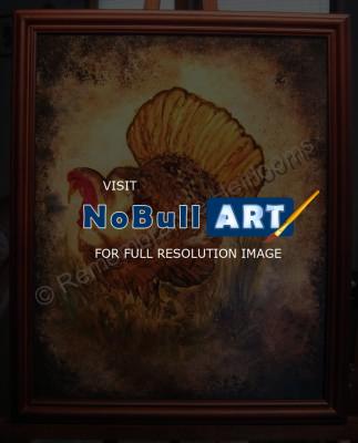 Birds - Turkey In The Meadow - Acrylic On Canvas