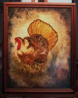 Birds - Turkey In The Meadow - Acrylic On Canvas