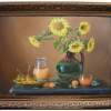 Lovely Sunflowers - Oil Paintings - By Evelyn Gemayel, Still Life Painting Artist