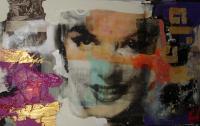 Marilyn Monroe - Mixed Media Paintings - By Claus Costa, Pop Art Painting Artist