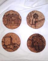 Turkiye Coasters - Wood Burning Tool Other - By Kelly Spring, Realism Other Artist