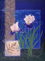 Iris Flowers Irises Art Prints - Irises Art Prints Iris Flowers Art Prints Ladybug Art - Fine Art Prints From Original