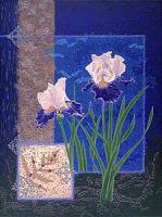 Iris Flowers Irises Art Prints - Irises Art Prints Iris Flowers Art Prints Ladybug Art - Fine Art Prints From Original