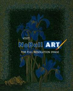 Contemporary Art Decorative Ar - Irises Art Contemporary Art Decorative Art Giclee Prints - Fine Art Prints From Original