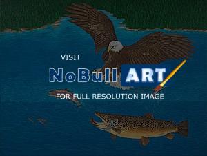 Contemporary Art Decorative Ar - Trout Art Fish Contemporary Art Decorative Art Prints Giclee - Fine Art Prints From Original