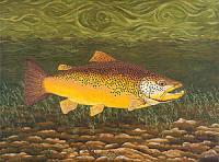 Brown Trout Art Prints Fish Ar - Brown Trout Art Prints Fish Art Prints Fine Art Print Giclee - Fine Art Prints From Original