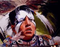 American Indian Portraits - Kansas Potowatome - Oil On Linen