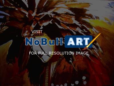 American Indian Portraits - Southern Cheyenne Dog Soldier - Oil On Linen