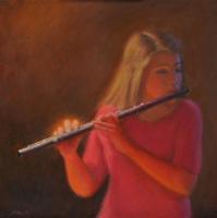 Figurative - Flute Player - Oil