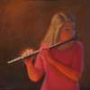 Flute Player - Oil Paintings - By Michael Gillespie, Realistic Painting Artist