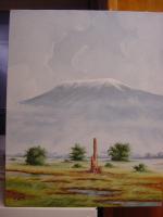 5 - Mount Kilimanjaro - Acrylic On Canvas