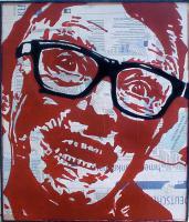 Brick Top 1 - Mixed On Wood Paintings - By Stanislav Belovski, Pop Painting Artist