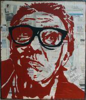 Brick Top 2 - Mixed On Wood Paintings - By Stanislav Belovski, Pop Painting Artist