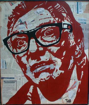 Pop Art - Brick Top 3 - Mixed On Wood