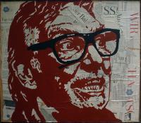 Brick Top 6 - Mixed On Wood Paintings - By Stanislav Belovski, Pop Painting Artist