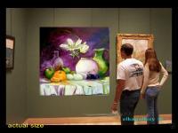 Magic Flowers - Magic  Still Life - Acrylic On High Gallery Qualit