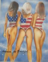 Patriots - Airbrush Paintings - By Randy Wolfe, Adult Painting Artist