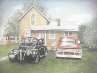 Grandmas House - Pencil Drawings - By Randy Wolfe, Real Drawing Artist