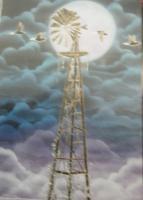 Iowa Night - Airbrush Paintings - By Randy Wolfe, Real Painting Artist