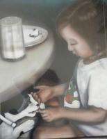 Sharing - Airbrush Paintings - By Randy Wolfe, Real Painting Artist