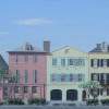 Charlestons Rainbow Row - Acrylic Paintings - By Allan West, Realistic Painting Artist