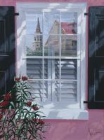 Reflection Of St Philips - Acrylic Paintings - By Allan West, Realistic Painting Artist