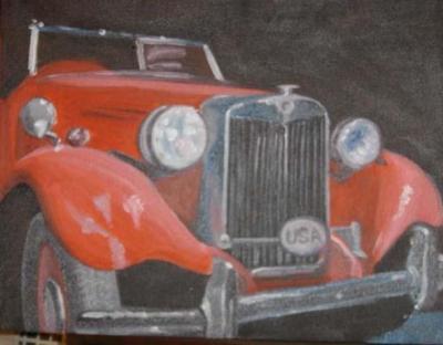 Vintage Cars - Found Treasure - Oil  Color Glazes