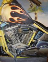Motorcycles - Sun Downer - Oil  Color Glazes