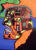 Basquiat Memorial - Needing To Get  Ahead - M Ixed Medium