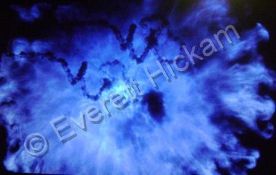 Heavens In 9X12 Inch - Light On Dark Blue Original - Acrylic