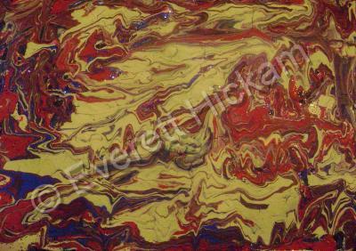 Acrylic Original Signed - All Consuming Fire Of Love - Acrylic