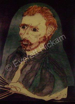 9X12 Inch Original - Vincent Under Stress - M Ixed Medium