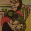 This Is My Aunt Jane - M Ixed Medium Mixed Media - By Everett Hickam, Expressionist Mixed Media Artist