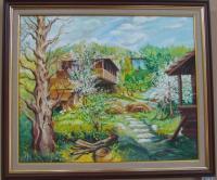 Landscape - Village By  Ya Yanev - Oil On Canvas