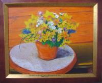 Orange Mood - Oil On Canvas Paintings - By Nina Mitkova, Realism Painting Artist
