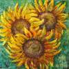 Sunflowers - Oil On Canvas Paintings - By Nina Mitkova, Impressionism Painting Artist