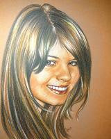 Portrait - Uncnown Girl - Pencil  Paper