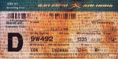 Barcode - Air India - Mixed Media