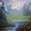 Spring Sunrise - Oil On Canvas Paintings - By Ed Burcher, Landscape Painting Artist