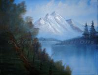 Lakes And Rivers - Hilltop View - Oil On Canvas