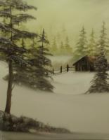 Winter - Winter Seclusion - Oil On Canvas