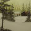 Winter Seclusion - Oil On Canvas Paintings - By Ed Burcher, Landscape Painting Artist