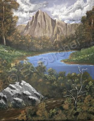 Acrylic Paintings - Troll By The River - Acrylic