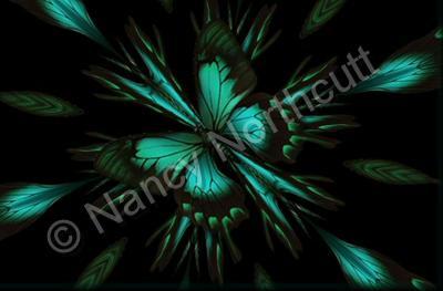 Digital Art - Abstract Butterfly - Digital