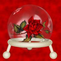 Rose Globe - Digital Digital - By Nancy Northcutt, Nature Digital Artist