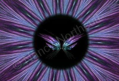 Digital Art - Purple Butterfly Illusion - Digital