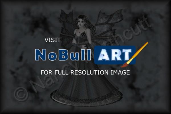 Digital Art - Gothic Lady Fairy - Digital