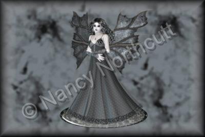 Digital Art - Gothic Lady Fairy - Digital